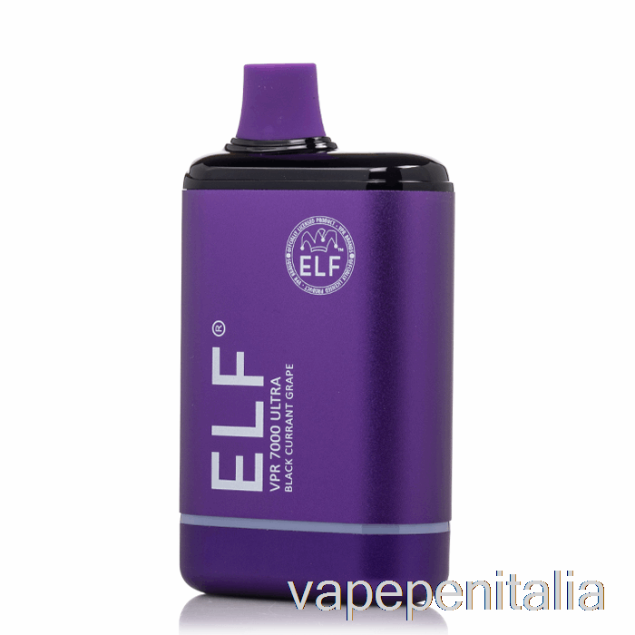 Scatola Vape Mod Elf Vpr 7000 Uva Ribes Nero Ultra Usa E Getta